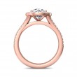 FlyerFit® 14K Pink Gold Split Shank Engagement Ring