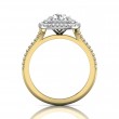 FlyerFit® 14K Yellow and 14K White Gold Split Shank Engagement Ring