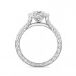 FlyerFit® 14K White Gold Vintage Engagement Ring