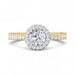 FlyerFit® 14K Yellow and 14K White Gold Vintage Engagement Ring
