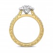 FlyerFit® 14K Yellow and 14K White Gold Vintage Engagement Ring