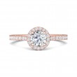 FlyerFit® 14K Pink Gold Vintage Engagement Ring