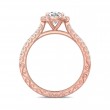 FlyerFit® 14K Pink Gold Vintage Engagement Ring
