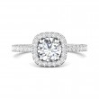 FlyerFit® Platinum Vintage Engagement Ring