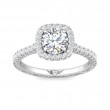 FlyerFit® Platinum Vintage Engagement Ring