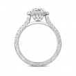 FlyerFit® Platinum Vintage Engagement Ring