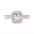 FlyerFit® 14K Pink Gold Vintage Engagement Ring