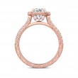 FlyerFit® 14K Pink Gold Vintage Engagement Ring