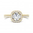FlyerFit® 18K Yellow Gold Vintage Engagement Ring
