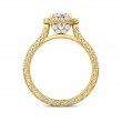 FlyerFit® 18K Yellow Gold Vintage Engagement Ring