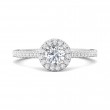 FlyerFit® Platinum Vintage Engagement Ring