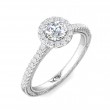 FlyerFit® Platinum Vintage Engagement Ring
