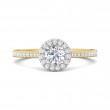 FlyerFit® 14K Yellow and 14K White Gold Vintage Engagement Ring