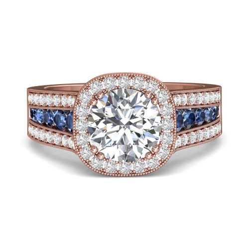 FlyerFit&reg; 18K Pink Gold Encore Engagement Ring