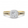 FlyerFit® 14K Yellow and 14K White Gold Split Shank Engagement Ring