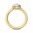 FlyerFit® 14K Yellow and 14K White Gold Split Shank Engagement Ring