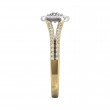 FlyerFit® 14K Yellow and 14K White Gold Split Shank Engagement Ring