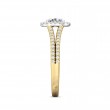 FlyerFit® 14K Yellow and 14K White Gold Split Shank Engagement Ring