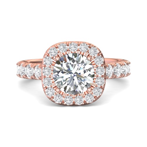 FlyerFit&reg; 18K Pink Gold Encore Engagement Ring