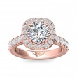 FlyerFit® 18K Pink Gold Encore Engagement Ring