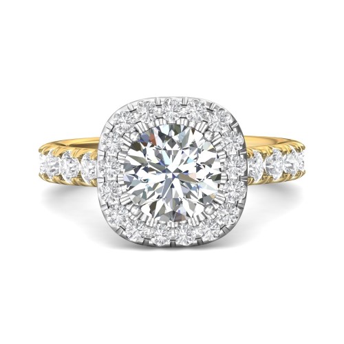 FlyerFit&reg; 14K Yellow and 14K White Gold Encore Engagement Ring