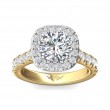 FlyerFit® 14K Yellow and 14K White Gold Encore Engagement Ring