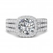 FlyerFit® 18K White Gold Encore Engagement Ring