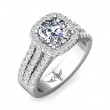 FlyerFit® 18K White Gold Encore Engagement Ring