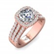 FlyerFit® 14K Pink Gold Encore Engagement Ring