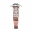 FlyerFit® 14K Pink Gold Shank And White Gold Top Encore Engagement Ring