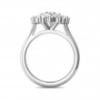 FlyerFit® 18K White Gold Solitaire Engagement Ring