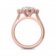 FlyerFit® 18K Pink Gold Solitaire Engagement Ring