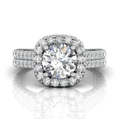 flyerfit® platinum encore engagement ring