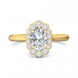 FlyerFit® 18K Yellow Gold Solitaire Engagement Ring