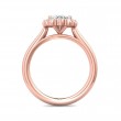 FlyerFit® 14K Pink Gold Solitaire Engagement Ring