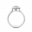 FlyerFit® Platinum Solitaire Engagement Ring
