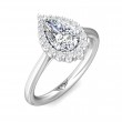 FlyerFit® Platinum Solitaire Engagement Ring