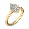 FlyerFit® 14K Yellow Gold Solitaire Engagement Ring