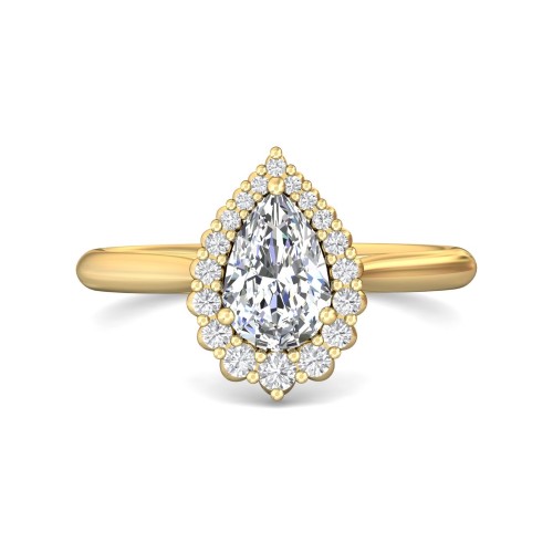 FlyerFit&reg; 14K Yellow Gold Solitaire Engagement Ring