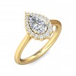 FlyerFit® 18K Yellow Gold Solitaire Engagement Ring