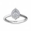 FlyerFit® Platinum Solitaire Engagement Ring