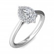 FlyerFit® Platinum Solitaire Engagement Ring