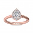 FlyerFit® 14K Pink Gold Solitaire Engagement Ring