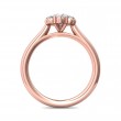 FlyerFit® 14K Pink Gold Solitaire Engagement Ring