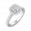 FlyerFit® 14K White Gold Vintage Engagement Ring