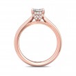 FlyerFit® 18K Pink Gold Solitaire Engagement Ring