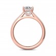 FlyerFit® 14K Pink Gold Solitaire Engagement Ring