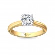 FlyerFit® 14K Yellow and 14K White Gold Solitaire Engagement Ring