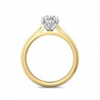 FlyerFit® 14K Yellow and 14K White Gold Solitaire Engagement Ring
