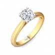 FlyerFit® 14K Yellow and 14K White Gold Solitaire Engagement Ring